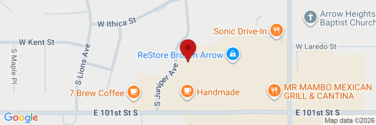 Map showing facility locations